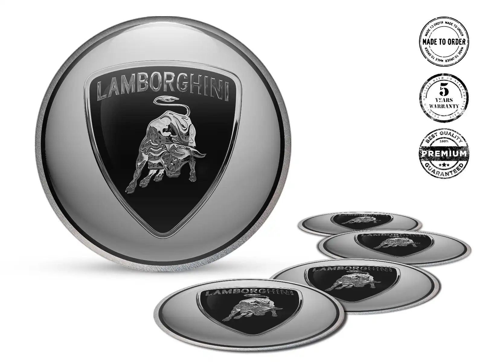 Lamborghini Silikon-Sticker Stil Individuelle Radembleme